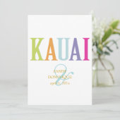 PixDezines Kauai/DIY-kleuren Kaart (Staand voorkant)