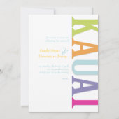 PixDezines Kauai/DIY-kleuren Kaart (Achterkant)