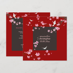 PixDezines Kersenbloesem/diy achtergrondkleur Kaart