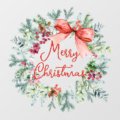 PixDezines Kerstkrans Raamsticker (Vel)