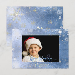 PixDezines Kerstvakantie Foto/Calliografie Kaart