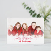 PixDezines Kerstvakantie foto Kaart (Staand voorkant)