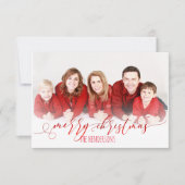 PixDezines Kerstvakantie foto/kalligrafie Kaart (Voorkant)