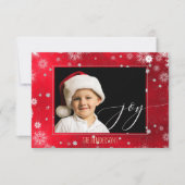 PixDezines Kerstvakantie foto/kalligrafie Kaart (Voorkant)