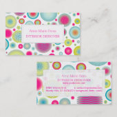 PixDezines kerstviering/DIY achtergrond! Visitekaartje (Voorkant / Achterkant)