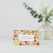 PixDezines kerstviering/DIY achtergrond! Visitekaartje (Staand voorkant)