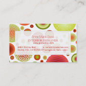 PixDezines kerstviering/DIY achtergrond! Visitekaartje (Achterkant)