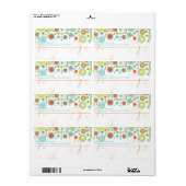 PixDezines kerstviering/DIYachtergrond Etiket (Full Sheet)