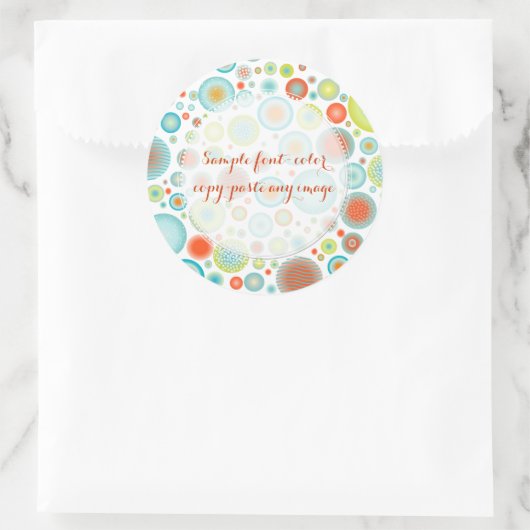 PixDezines kerstviering/DIYachtergrond Ronde Sticker (Tas)