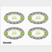 PixDezines kew trellis/DIY kleuren Ovale Sticker (Vel)