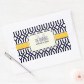 PixDezines kew trellis/DIY kleuren Rechthoekige Sticker (Envelop)