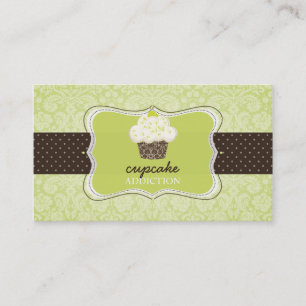 PixDezines Keylime cupcake/gebak Visitekaartje