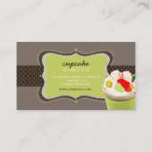 PixDezines Keylime cupcake/pâtisserie Visitekaartje (Achterkant)