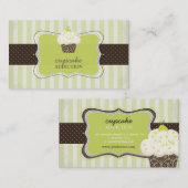 PixDezines Keylime cupcake/pâtisserie Visitekaartje (Voorkant / Achterkant)