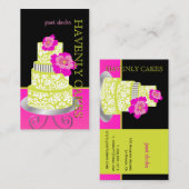 PixDezines Keylime Sponge Cake/pâtisserie Visitekaartje (Voorkant / Achterkant)