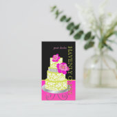 PixDezines Keylime Sponge Cake/pâtisserie Visitekaartje (Staand voorkant)