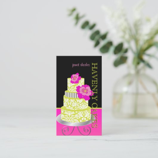 PixDezines Keylime Sponge Cake/pâtisserie Visitekaartje