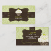 PixDezines Keylime Sponge cupcake/pâtisserie Visitekaartje (Voorkant / Achterkant)