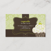 PixDezines Keylime Sponge cupcake/pâtisserie Visitekaartje (Achterkant)