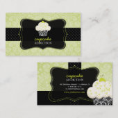 PixDezines Keylime Sponge cupcake/pâtisserie Visitekaartje (Voorkant / Achterkant)
