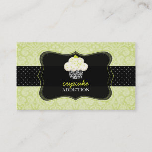 PixDezines Keylime Sponge cupcake/pâtisserie Visitekaartje