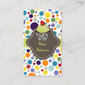PixDezines keylime wervelt cupcake + bubble gums Visitekaartje (Voorkant)