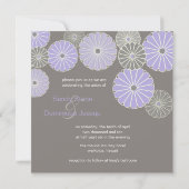 PixDezines Kiku/paars+plum Kaart (Achterkant)