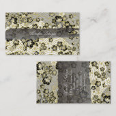 PixDezines kimono/faux chirimen/sakura Visitekaartje (Voorkant / Achterkant)