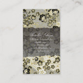 PixDezines kimono/faux chirimen/sakura Visitekaartje (Achterkant)