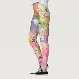 PixDezines Kimono/Pioenen/Kersenbloesems Leggings