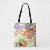 PixDezines Kimono Print/Peonies/Sakura Tote Bag (Voorkant)