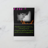 PixDezines klassiek mitzvah dank u/DIY-kleur Bedankkaart (Binnen)