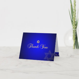 PixDezines klassieke mitzvah dank je/DIYkleur! Bedankkaart