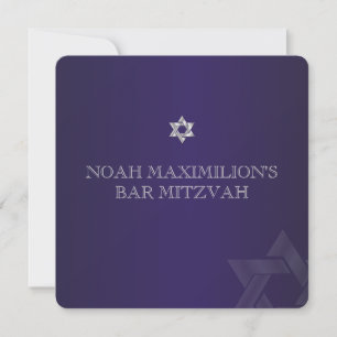 PixDezines klassieke mitzvah/paarse/diy kleur Kaart