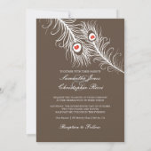 PixDezines kleurige kleuren, witte pauw Kaart (Achterkant)