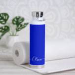 PixDezines Kobalt Blue DIY Colour Water Fles<br><div class="desc">PixDezines waterflesje,  kobalt blauw - DIY Color past deze aan met uw favoriete lettertype. Copyright © 2022 PixDezines™. Alle rechten voorbehouden.</div>