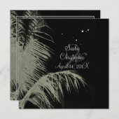 PixDezines kokokosbladeren/palmschijfjes/dij kleur Kaart (Voorkant / Achterkant)