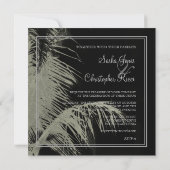 PixDezines kokokosbladeren/palmschijfjes/dij kleur Kaart (Achterkant)