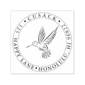 PixDezines kolibrie, kalligrafie Zelfinktende Stempel (Design)