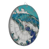 PixDezines konen uehara oceaangolven, 上原 Dartbord (Voorkant Links)