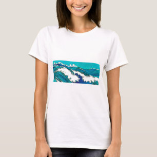 PixDezines konen uehara oceaangolven, 上原 T-shirt
