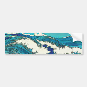 PixDezines konen uehara oceaangolven, 上 原 Bumpersticker