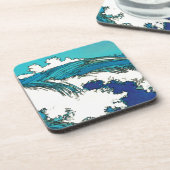 PixDezines konen uehara oceaangolven, 上 原 Drankjes Onderzetter (Linkerzijde)