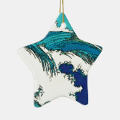 PixDezines konen uehara oceaangolven, 上 原 Keramisch Ornament (Rechts)