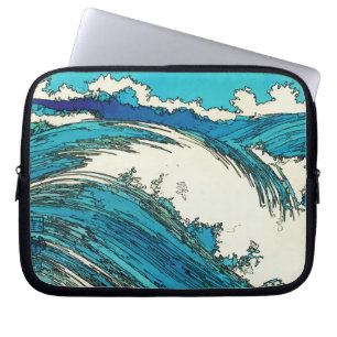 PixDezines konen uehara oceaangolven, 上 原 Laptop Sleeve