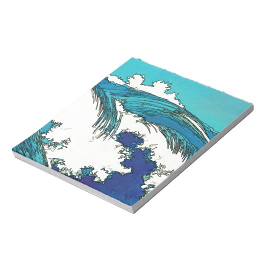 PixDezines konen uehara oceaangolven, 上 原 Notitieblok (Linkerzijde)