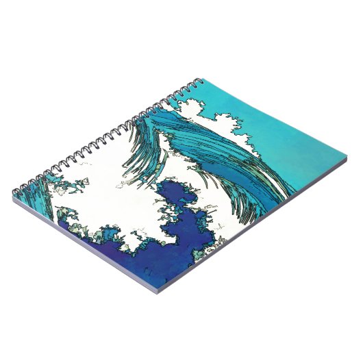 PixDezines konen uehara oceaangolven, 上 原 Notitieboek (Linkerzijde)