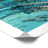 PixDezines konen uehara oceaangolven, 上 原 Poster (Hoek)