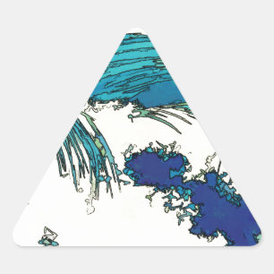 PixDezines konen uehara oceaangolven, 上 原 Sticker