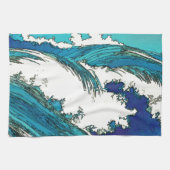 PixDezines konen uehara oceaangolven, 上 原 Theedoek (Horizontaal)